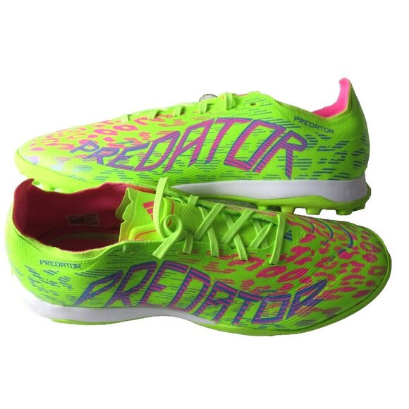 Adidas Men's Predator League Turf Soccer Football Neon Green Cleats Sizes  NIB